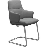 Stressless Armlehnstuhl Mint, Hellgrau, Metall, Textil, Rundrohr, C-Form, 54x105x63 cm, Lederauswahl, Stoffauswahl, Typenauswahl, Esszimmer, Stühle, Esszimmerstühle, Armlehnenstühle