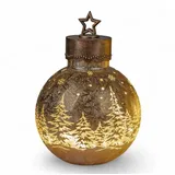 Formano LED Deko Kugel Frosty gold 30cm aus Glas formano W25