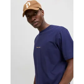JACK & JONES JORNORREBRO EMB TEE SS CREW NECK blau M