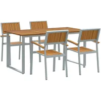 VidaXL Gartentisch 160 x 80 x 75 cm Grau/Braun