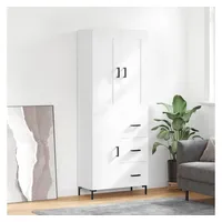 VidaXL Highboard Weiß 69,5x34x180 cm Holzwerkstoff