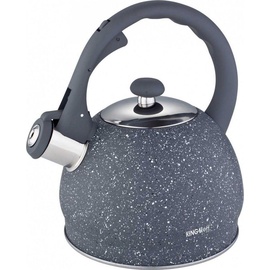 Kinghoff Teapot with whistle 2L KINGHOFF KH-1405 MARBLE, Wasserkocher, Grau