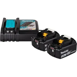 Makita Power Source Kit 18 V Li-Ion 2 x 5,0 Ah + DC18RC Ladegerät
