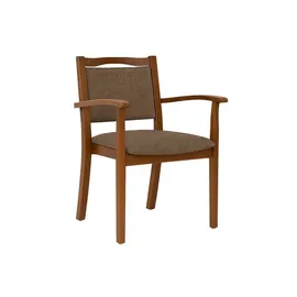 einrichtungsdesign24 Seniorenstuhl Alexander Polyester braun