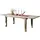 Massivmoebel24 Esstisch mit Ansteckplatten Sheesham 160-200/240x90x76 grau geölt LEEDS #53