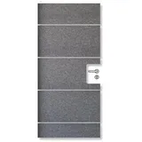 aixFOAM Akustikplatte DOORIE, Tür-Innenseite, Set, 86 x 198,5 x 5 cm, Filz und Schaumstoff, graphitgrau