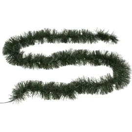 IDENA Tannengirlande 24er LED Lichterkette 2,2 m dunkelgrün