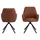 Actona Esszimmerstuhl Glenda Orange 2er-Set