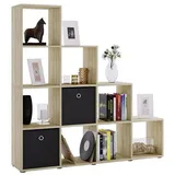 VCM Napoli Treppenregal 29 x 142,5 x 138,5 cm Braun