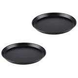 APS Pizzaform rund Ø 28/26,3 x 2,5 cm - Pizzablech aus Blaublech, zum professionellen Pizzabacken