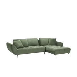 bobb Ecksofa Carly ¦ grün ¦ Maße (cm): B: 313 H: 90 T: 215.0