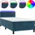 vidaXL Boxspringbett 100 x 200 cm Dunkelblau