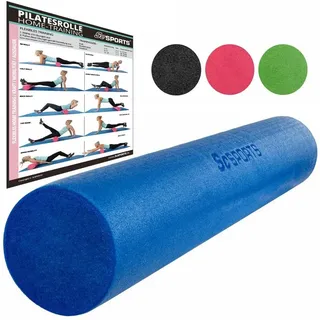 ScSPORTS® Massagerolle Fitnessrolle Massagerolle Faszienrolle Pilates Yoga Rolle Foam Roller blau