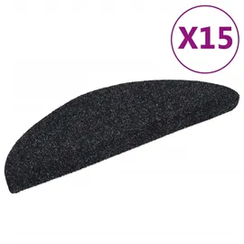 vidaXL Stufenmatte 56 x 17 cm Schwarz
