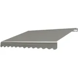 Mendler Alu-Markise T792, Gelenkarmmarkise Sonnenschutz 5x3m ~ Polyester, grau-braun