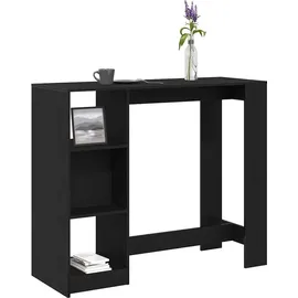 vidaXL Bartisch 124 x 46 x 103,5 cm Schwarz