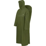 normani Regenponcho Regenponcho Tutunendo mit Rucksackfunktion - Extra Langer wasserdichter Outdoorponcho braun S/M