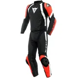 Dainese Avro 4 2-tlg. matt-schwarz/neon-rot/weiß 50