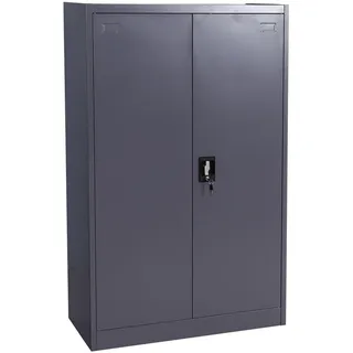 MCW Aktenschrank, MCW-H17, Stahlschrank Büroschrank Schrank, 2 Türen abschließbar Metall, 90x140x40 cm, Arbeitszimmer, Aktenschränke