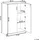 Beliani Zehna Aktenschrank 80 x 40 x 117 cm Grau/Weiß