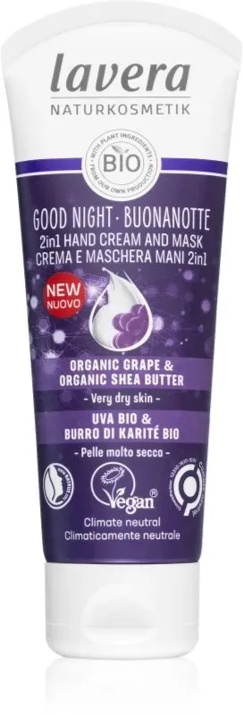 Lavera Good Night revitalisierende Creme und Maske für die Hände 75 ml