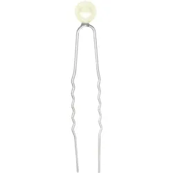 A & A Haarnadeln Perle elfenbein