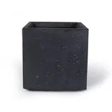 Köhko Blumenkübel aus Fiberglas Pflanztopf 53x53x51 cm dunkelgrau Quadrat