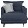 INOSIGN Loveseat »Lazio« moderner Sessel mit einer bequemen Polsterung, 2 Stk. Zierkissen blau
