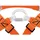 Petzl Klettergurt Orange/Schwarz