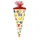 NESTLER Schultüte 22 CM ABC Alphabet rund MIT TÜLLVERSCHLUSS NEU