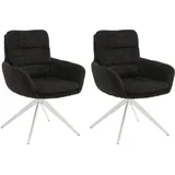 Home affaire Esszimmerstuhl Taragona (Set, 2 St), mit unterschiedlichen Beingestellen, Holz oder Metall schwarz