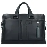 Piquadro Urban Aktentasche Leder 42 cm Laptopfach schwarz