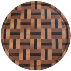 Schneidebrett / Servierbrett - Massivholz, Birke - Ø 28cm