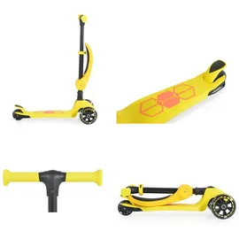 Moni Kinderroller 2 in 1 Lamborghini Laufrad, Lenkerhöhe verstellbar, klappbar gelb