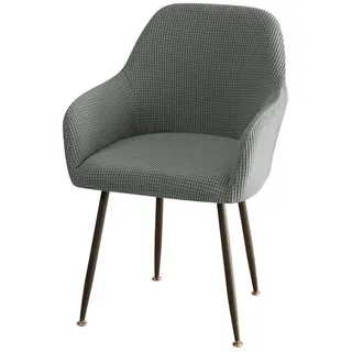 Coonoor Stuhlhusse Stretch Stuhlhussen-Bezüge Mit Armlehne, Stuhlhusse grau