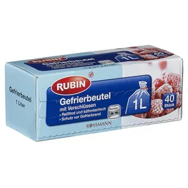 RUBIN Gefrierbeutel 1,0 l, 40 St.