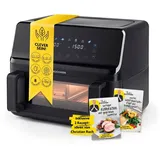 rachs kochwerk Vario-Doppelkammer Heißluftfritteuse 9 L schwarz