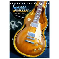 Calvendo Gitarren backstage (Tischkalender 2026 DIN A5 hoch), CALVENDO
