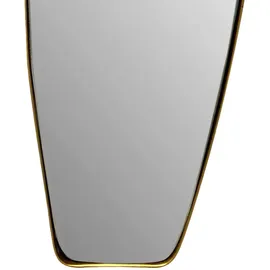 Wohnling Mid.you Wandspiegel Gold, Glas, Freiform, 33x90x2.5 cm senkrecht und waagrecht montierbar, Spiegel, Wandspiegel