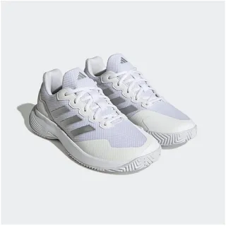 Adidas Gamecourt 2.0 Tennisschuh Cloud White / Silver Metallic / Cloud White 43 1/3