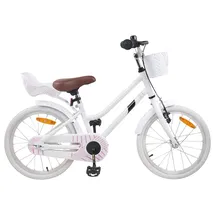 vidaXL Kinderfahrrad 18 Zoll weiß