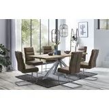 Home Affaire Esstisch »Tristan natur«, mit echter Baumkante, beige