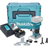 Makita DRT 52 RG1J Akku Kantenfräse 18 V 6 mm Brushless + 1x Akku 6,0 Ah + Ladegerät + Makpac