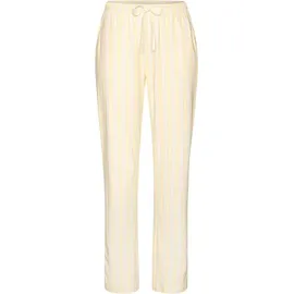 VIVANCE DREAMS Pyjamahose Damen gelb-weiß-gestreift Gr.48/50