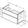 Ideal Standard Finesse Waschtischunterschrank, 2 Auszüge, E3445Y1,
