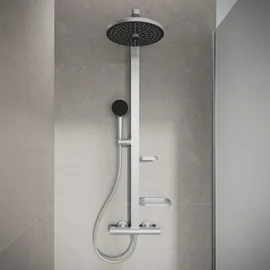 Ideal Standard Alu+ Duschsystem mit Thermostat Silber BD583SI