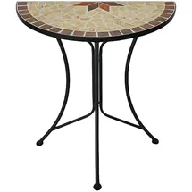 Garden Pleasure AMARILLO Gartentisch 30 x 60 x 70 cm Braun/Ocker/Beige