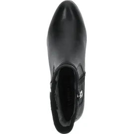 CAPRICE Damen Stiefeletten aus Leder mit Blockabsatz, Schwarz (Black Nappa), 36 EU