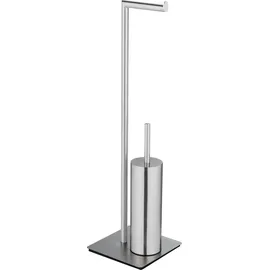 Wenko WC-Garnitur Recco Silber 1 St.