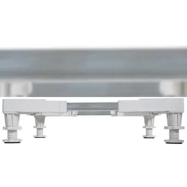 deluke DELUKE® Waschmaschinen Untergestell BART - 4 Füße, für 300kg UNIVERSAL Waschmaschinen Sockel Trockner Untergestell für Kühlschrank Weiß